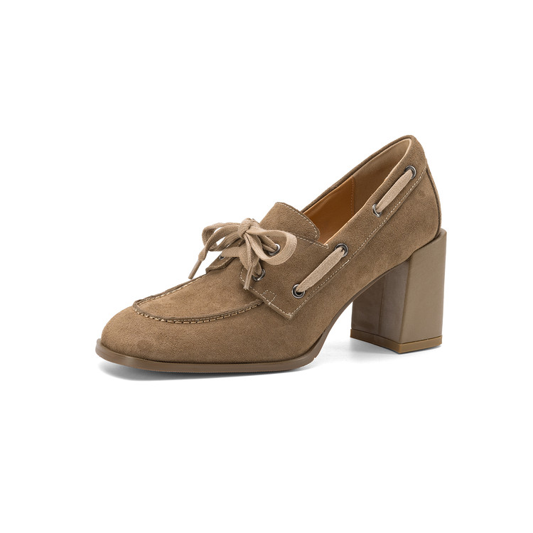 Deep Mouth Brogue High Heel Shoes - Image 5