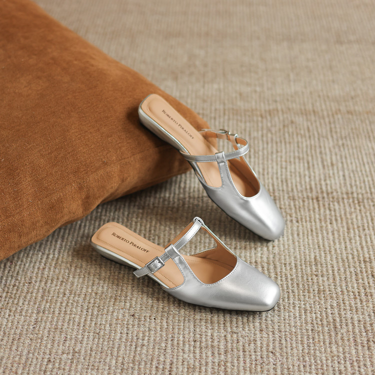 Women's Closed Toe Slippers with Chunky Heel - Image 5