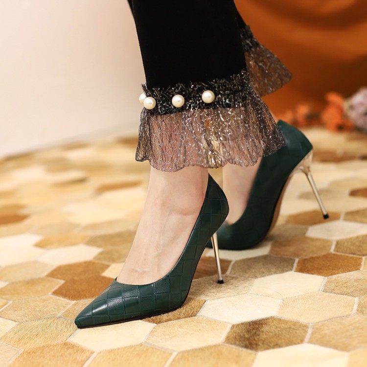 Women’s Fashion High Heel Pointed Toe Slip-On Pumps