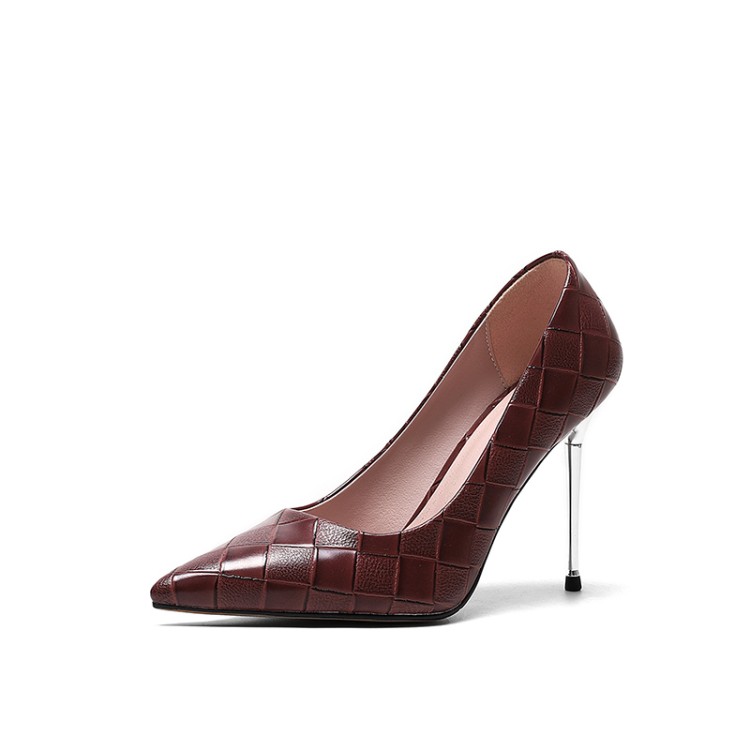 Women's Fashion High Heel Pointed Toe Slip-On Pumps - Image 5